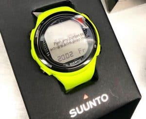 Suunto D4i Novo Lime in the box