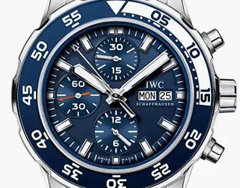 IWC Aquatimer Chronograph Automatic Blue Dial Mens Watch