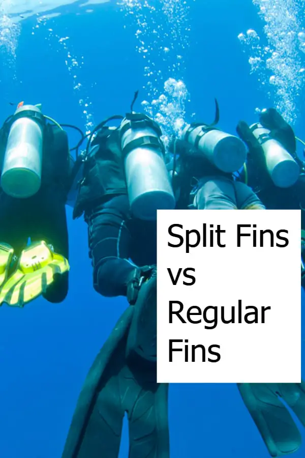 Split Fins vs Paddle Fins are used by scuba divers as both open-heel or full foot variants.