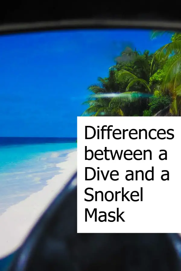 What makes a snorkeling mask different from a scuba diving mask?