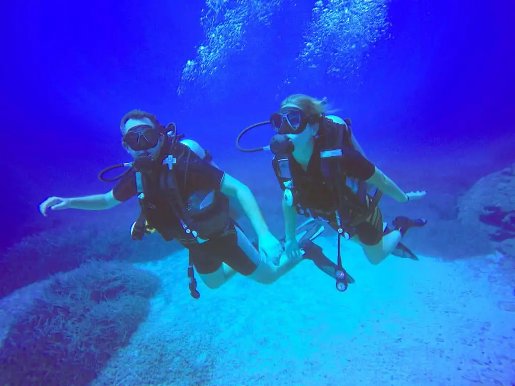 Diving with a buddy