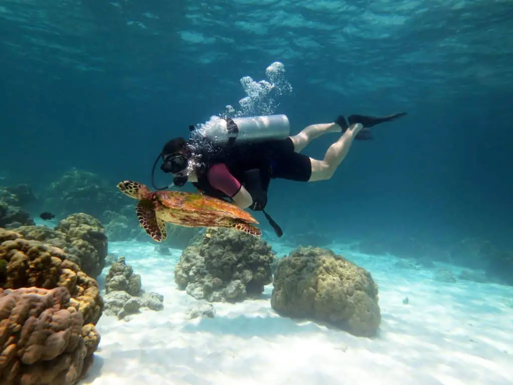 Being able to swim when scuba diving makes it more fun and safer