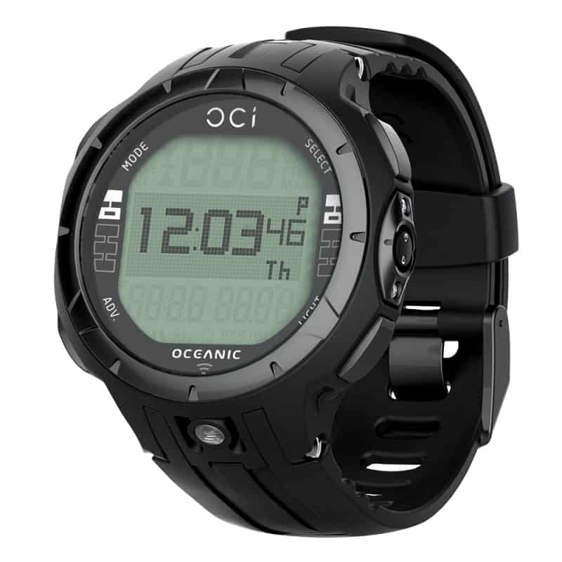 Oceanic OCi Wrist Scuba computer in Blackout color (all black)