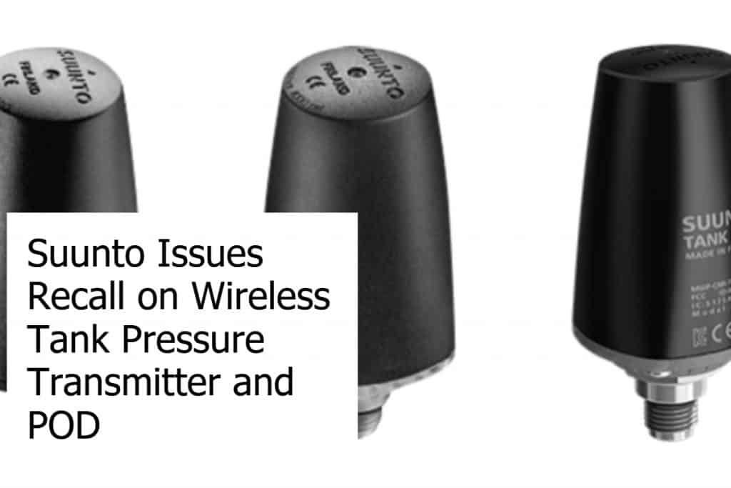 Suunto Issues Recall on Wireless Tank Pressure Transmitter and POD