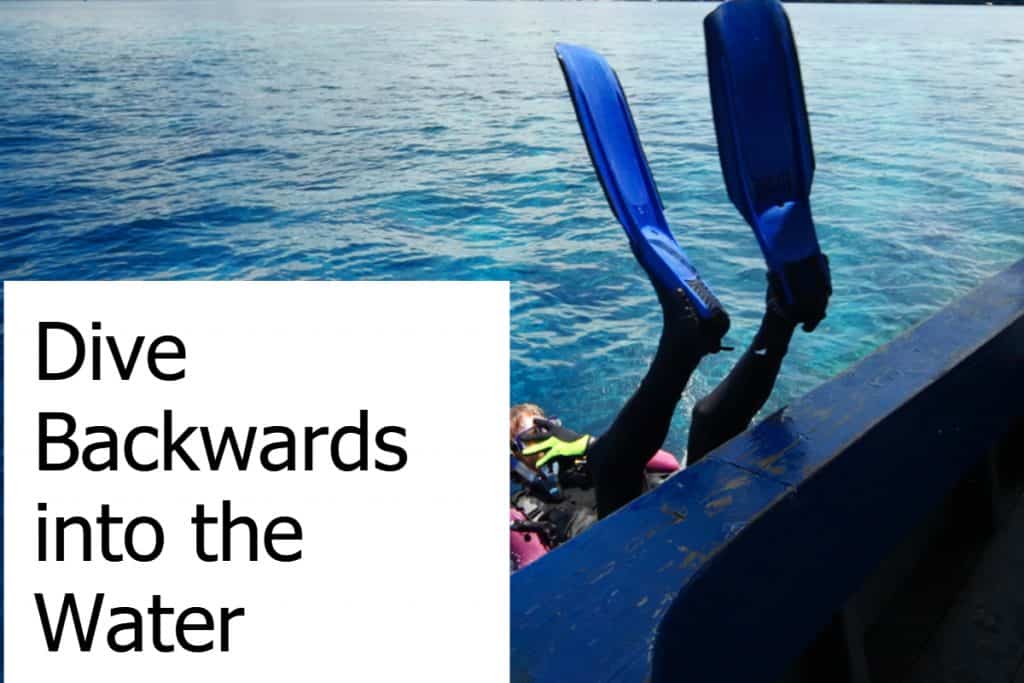 Why do Scuba Divers Dive Backwards into the Water