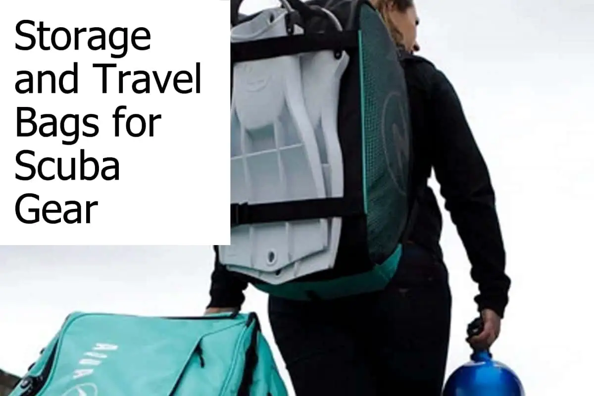 Scuba gear is bulky and you need special storage and travel bags for your scuba equipment