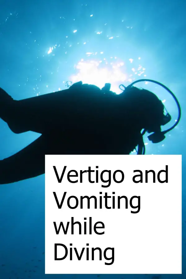 What do you do when you get vertigo or have to vomit while diving?