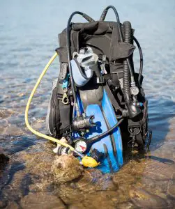 Scuba gear can break and needs fixing - Have a save a diving repair set ready