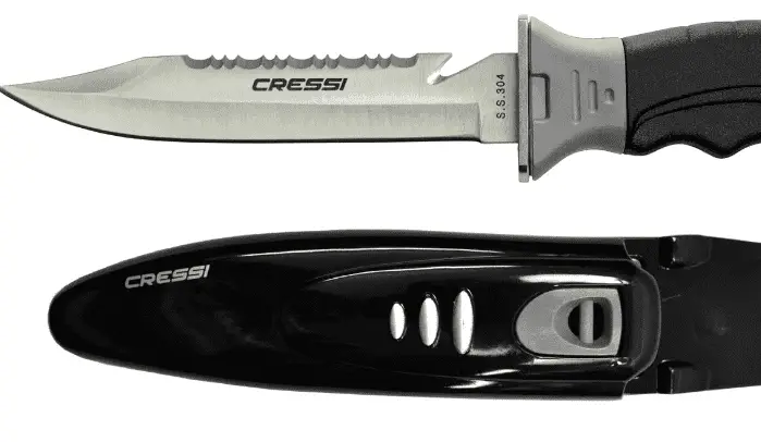 Cressi Borg Long Blade Knife for Diving