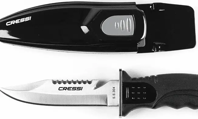 Cressi Skorpion Tempered Stainless Steel Blade Diving Knife