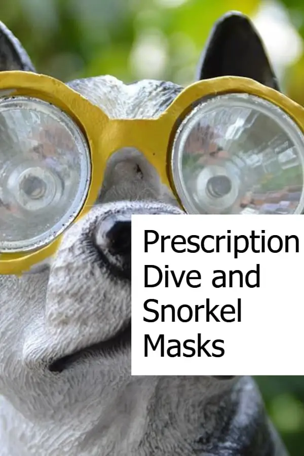 Prescription snorkel masks and corrective dive masks