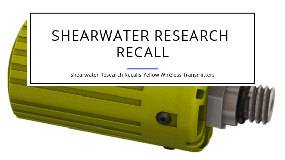 Shearwater Resarch Recall of Yellow Transmitters