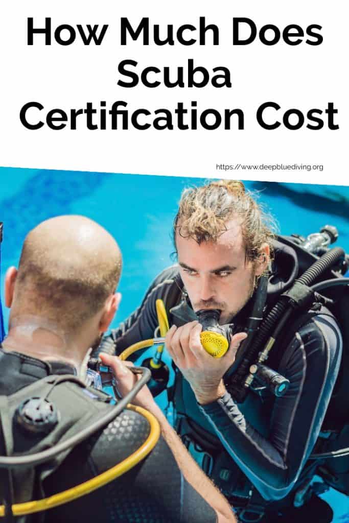 What are the scuba diving certification costs?