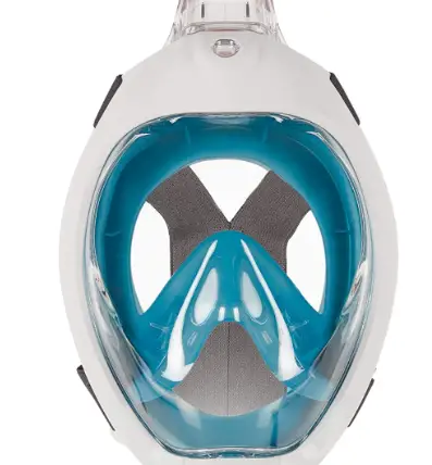 Tribord Subea Easybreath Full Face Anti-Fog Snorkel Mask - Dark Turquoise