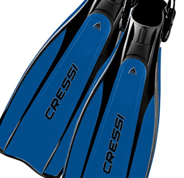 Cressi Lightweight Well-Balanced Open Heel Scuba Diving Fins