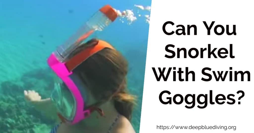 Can You Snorkel With Swim Goggles - How do you use snorkelling goggles?