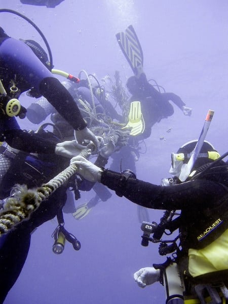 Diving with tubes in your ears