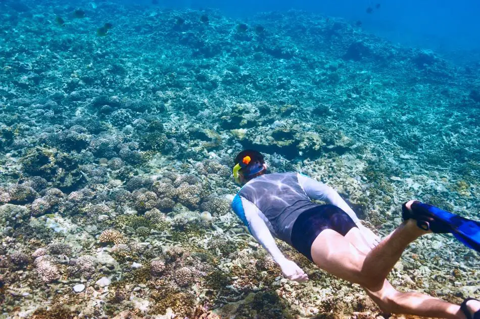 Drowning when snorkeling