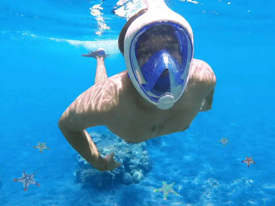 Non-swimmers go snorkeling