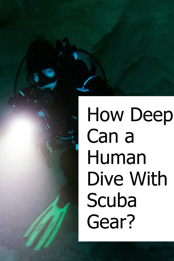 How deep can a scuba diver go down?