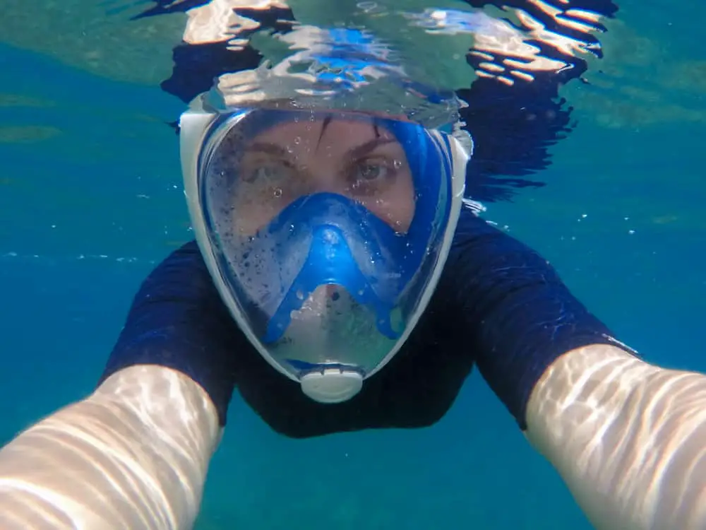 Is it dangerous to snorkel with face covering goggles? Should you be concerned with full-face masks?