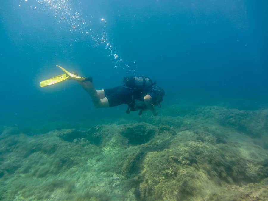 Scuba Diving and Yum Yum Yellow Gear