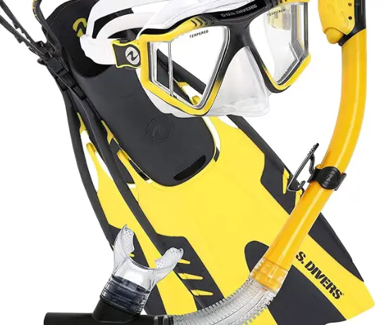 U.S. Divers Lux Platinum Snorkel Set