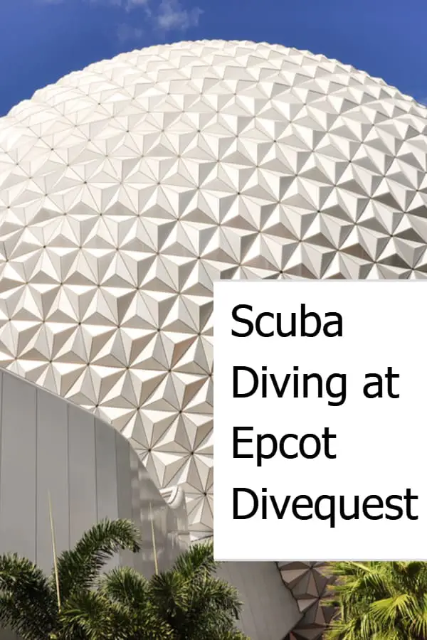 Scuba Diving at Epcot Divequest Pin