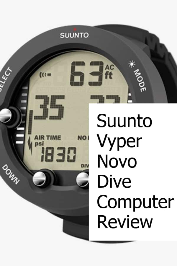 Review of the Suunto Vyper Novo Scuba Diving Computer - full-featured including a digital compass