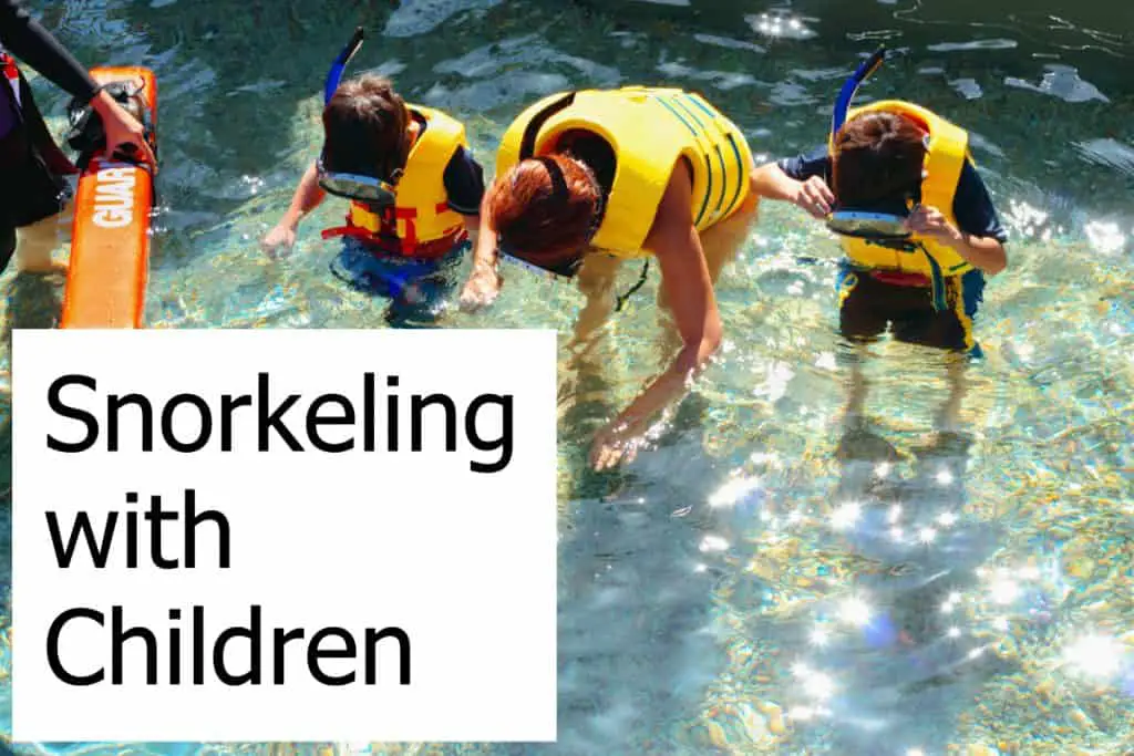 Taking your children snorkeling makes it a fun activity for the whole family!