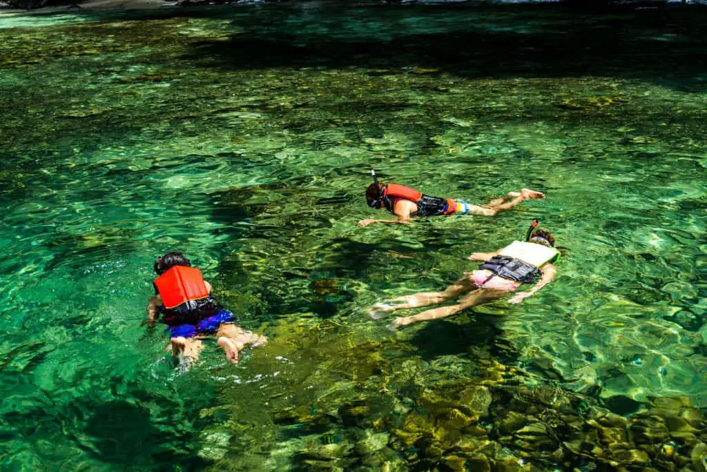 Snorkelling with Children is fun for the whole family