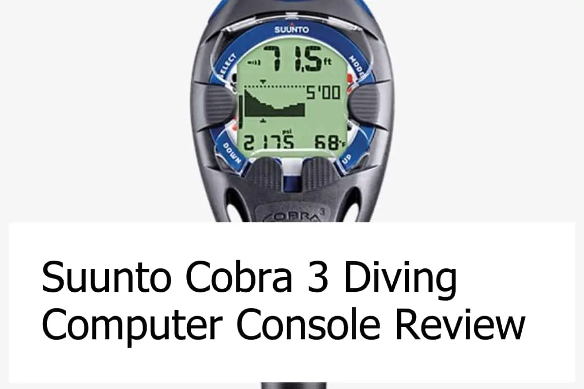 Review of the Cobra 3 Diving Computer Console from Suunto