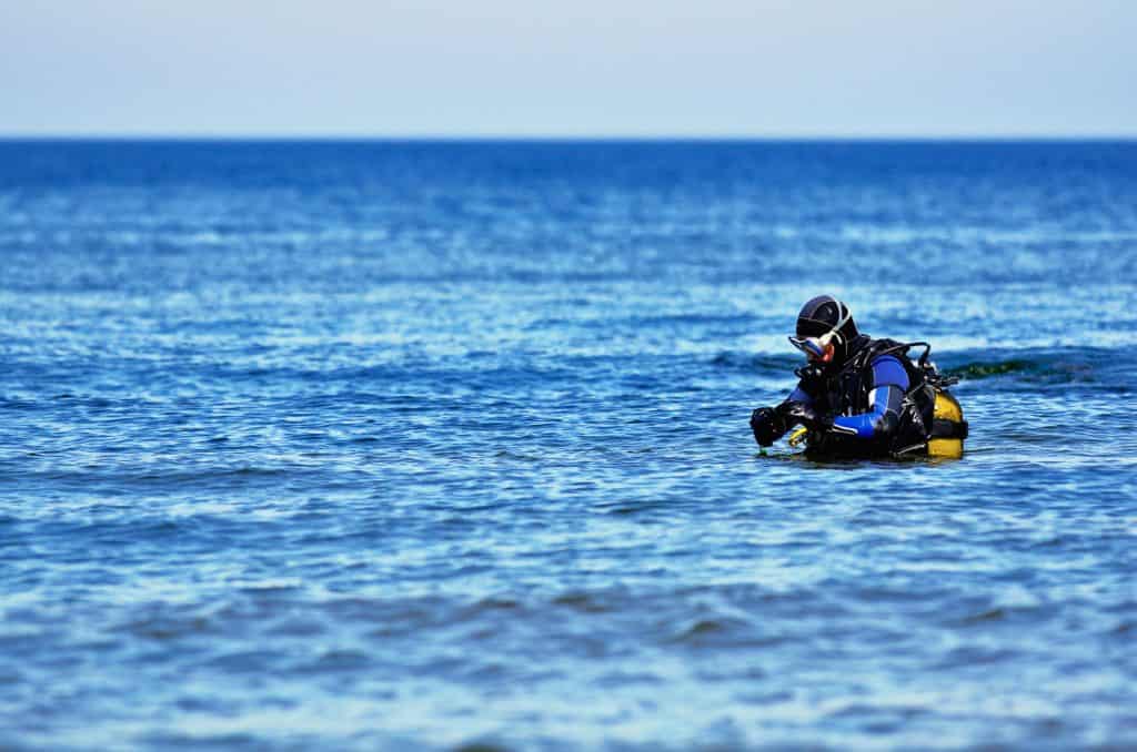 Diving off of Tybee Island